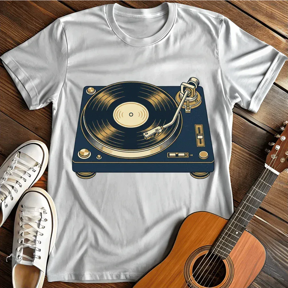 Printify T-Shirt White / S Records Player T Shirt