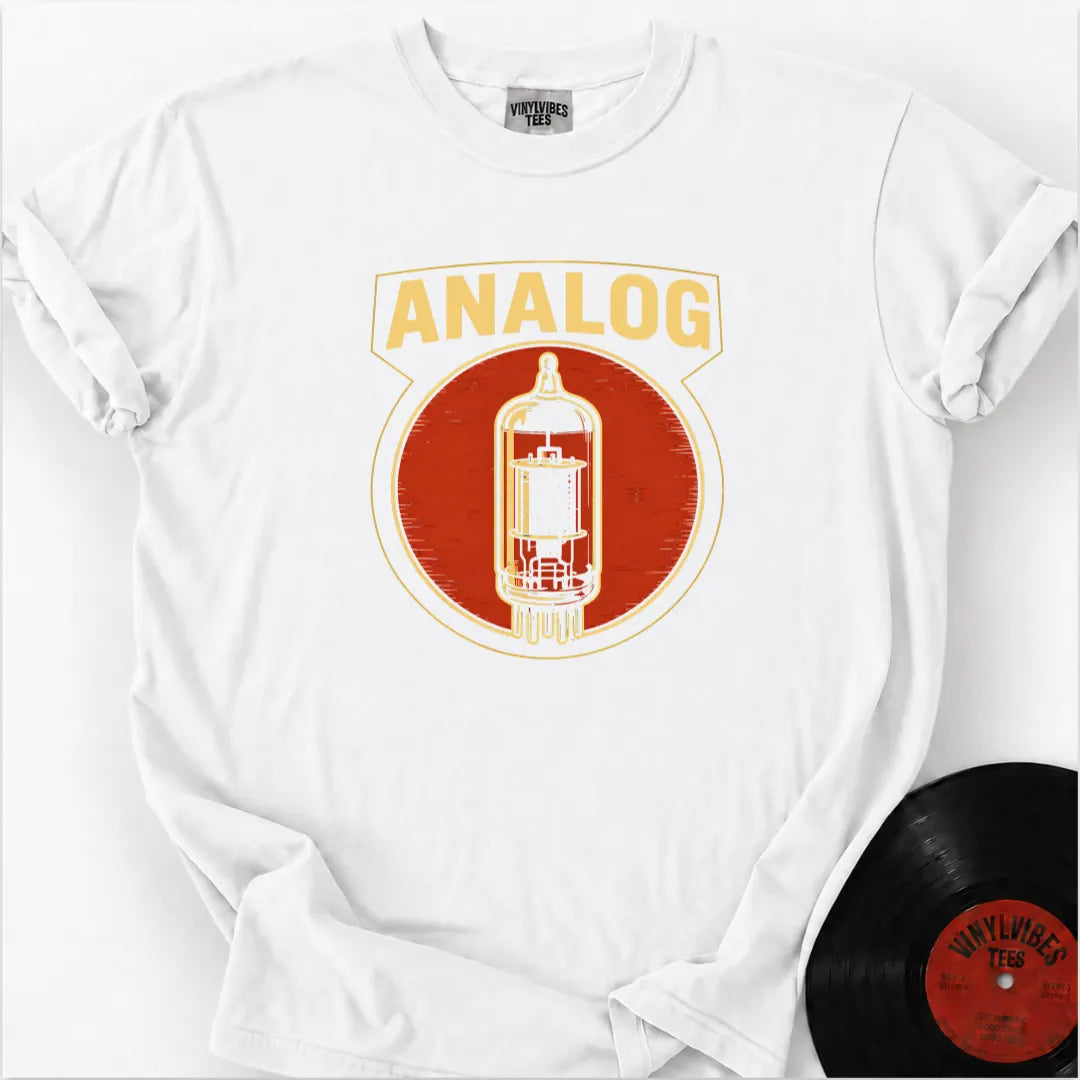 Printify T-Shirt White / S Retro Analog Amplifier Tube Premium T-Shirt