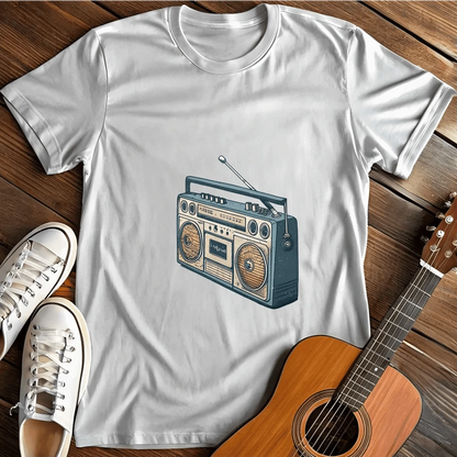 Printify T-Shirt White / S Retro Stereo T Shirt