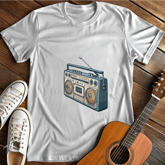 Printify T-Shirt White / S Retro Stereo T Shirt