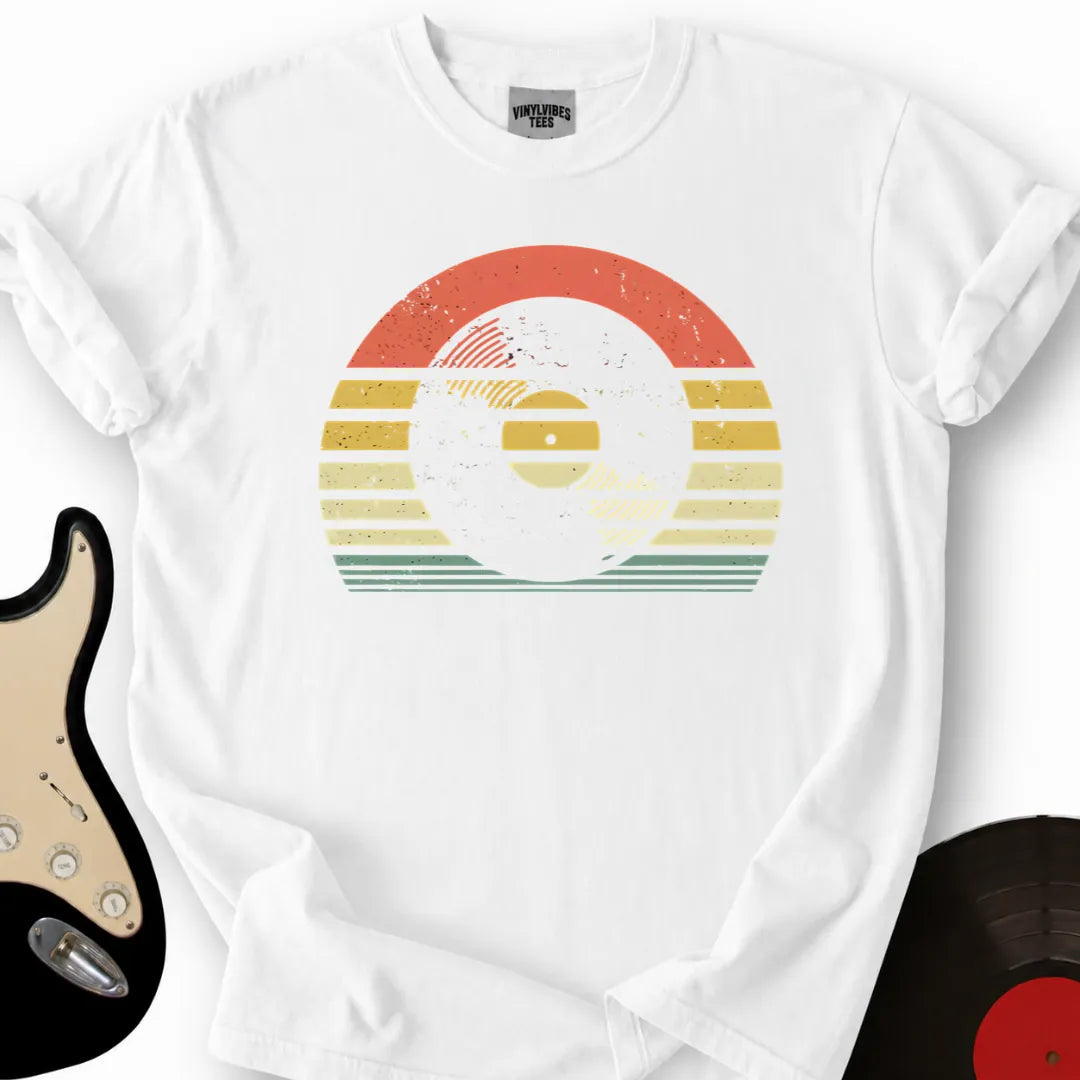 Printify T-Shirt White / S Retro Sunset T-Shirt