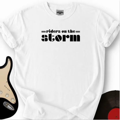 Printify T-Shirt White / S Riders On The Storm T-Shirt