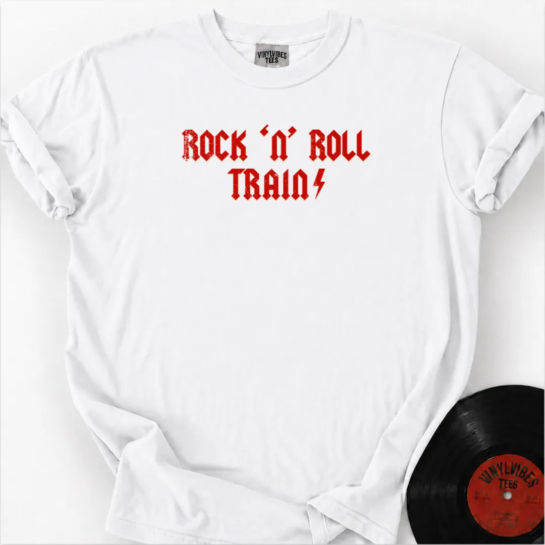 Printify T-Shirt White / S Rock 'n roll train Premium T-Shirt