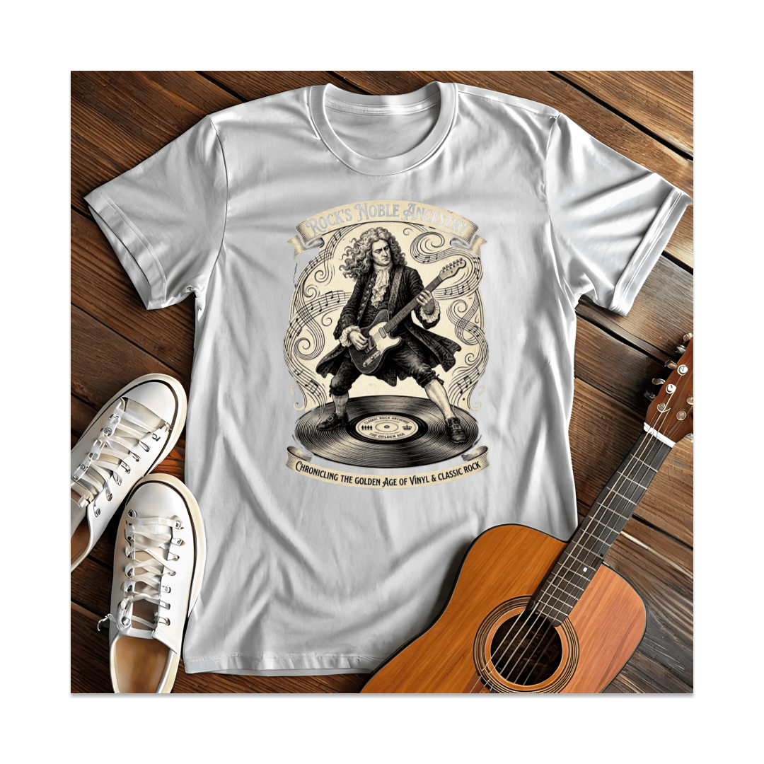 Printify T-Shirt White / S Rock's Noble Ancestry Guitar T-Shirt