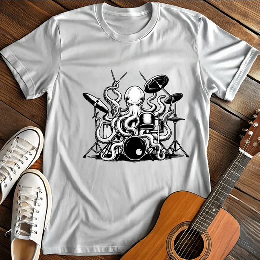 Printify T-Shirt White / S Rockin Octopus T Shirt