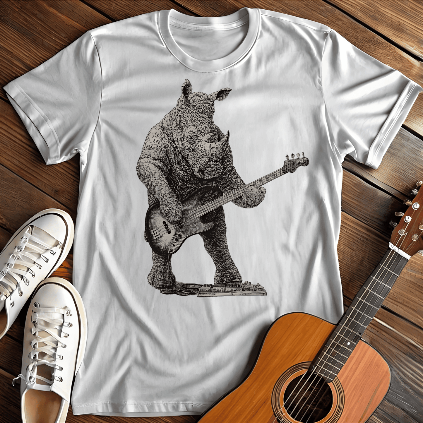 ⭐️⭐️⭐️⭐️⭐️ T-Shirt White / S Rocking Rhino T-Shirt