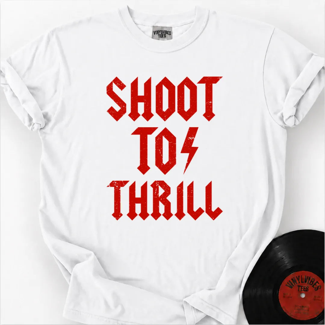 Printify T-Shirt White / S Shoot to thrill Premium T-Shirt