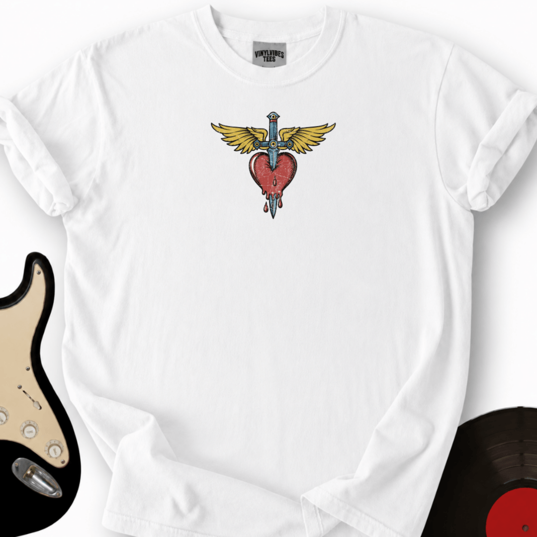 Printify T-Shirt White / S Shot Through the Heart T-Shirt