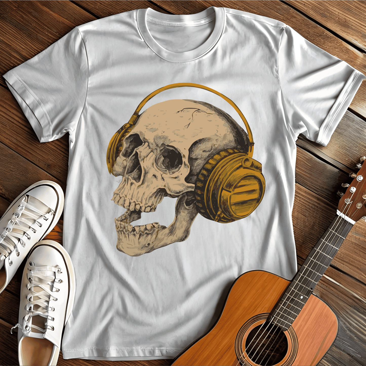 Printify T-Shirt White / S Skull Candy Tee