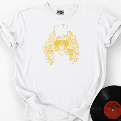 Printify T-Shirt White / S Skull Rose Premium T-Shirt