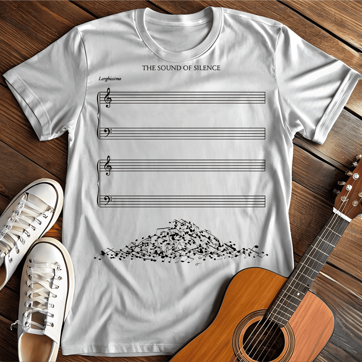 ⭐️⭐️⭐️⭐️⭐️ T-Shirt White / S Sound of Silence T-Shirt