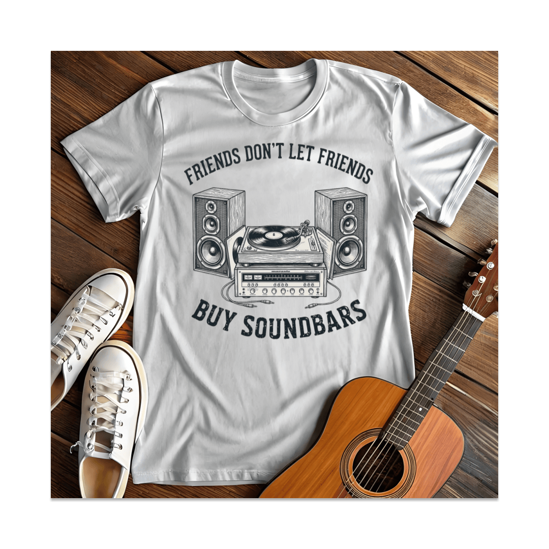 Printify T-Shirt White / S Soundbars T-Shirt