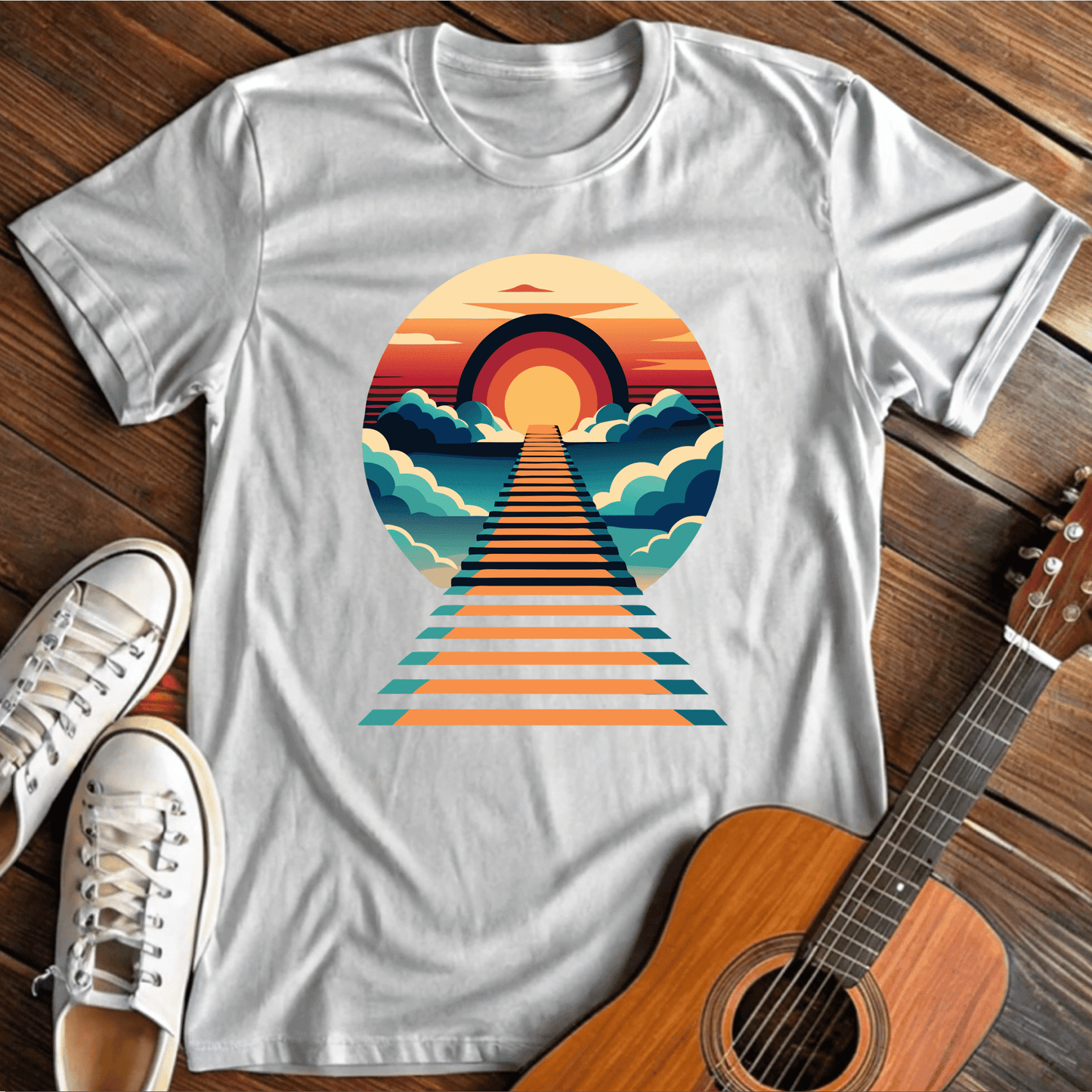 Printify T-Shirt White / S Stairway to Heaven Tee