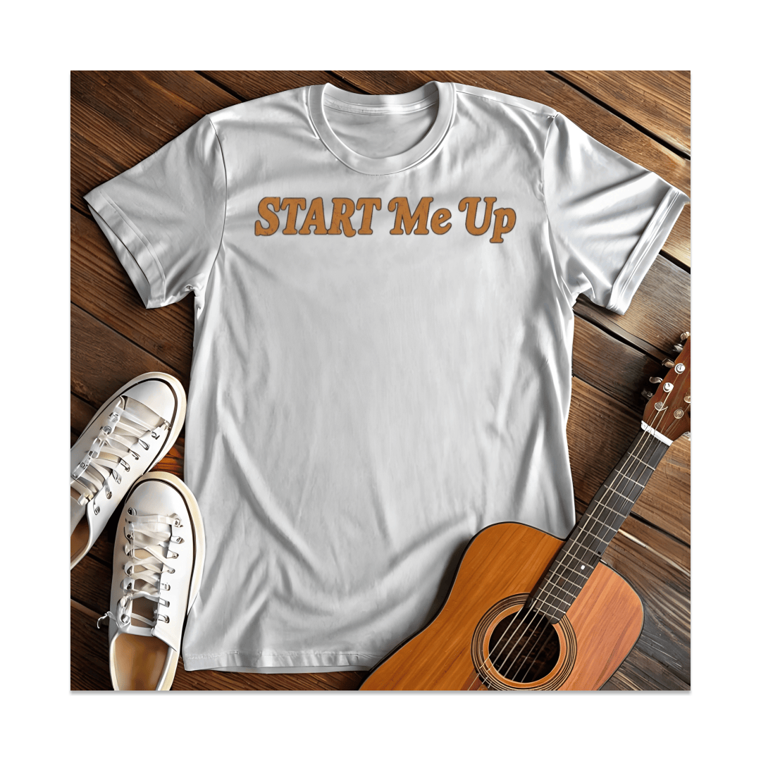 Printify T-Shirt White / S Start Me Up T-Shirt