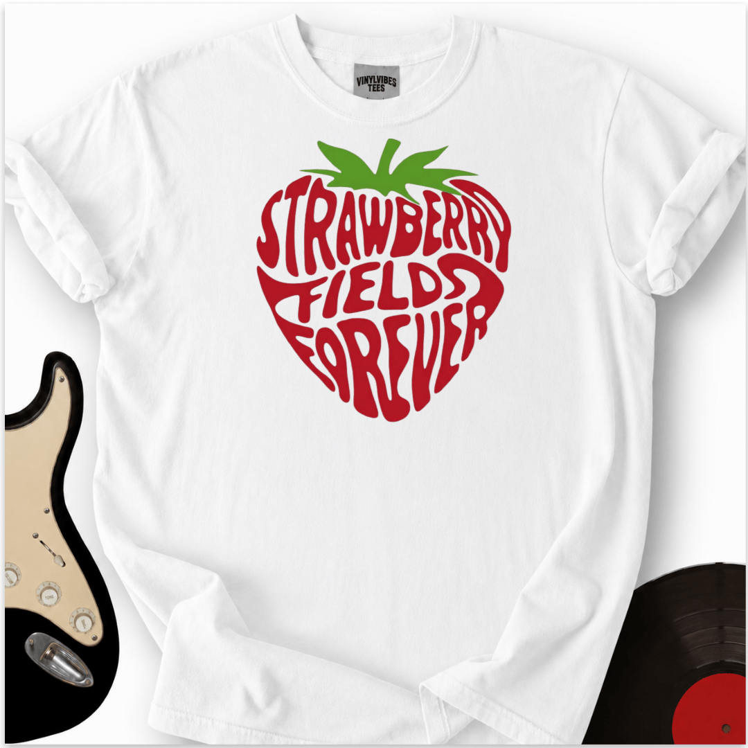 Printify T-Shirt White / S Strawberry Fields T-Shirt