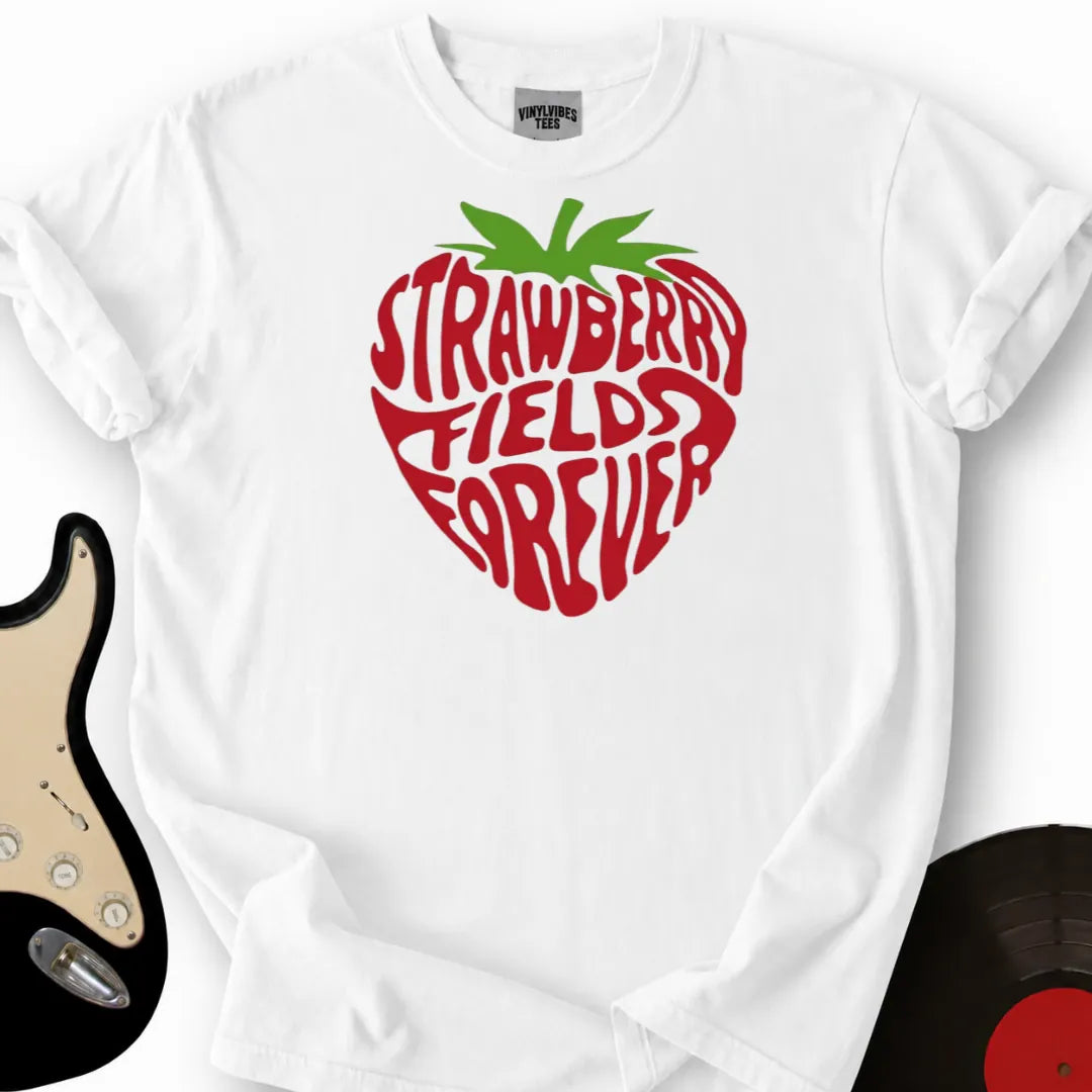 Printify T-Shirt White / S Strawberry Fields T-Shirt