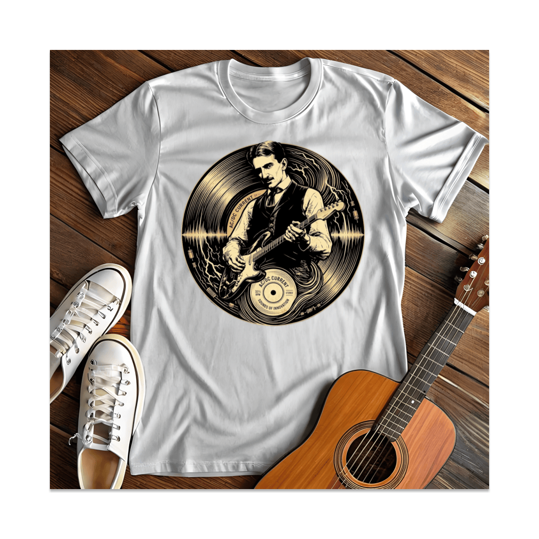 Printify T-Shirt White / S Tesla ACDC Current T-Shirt