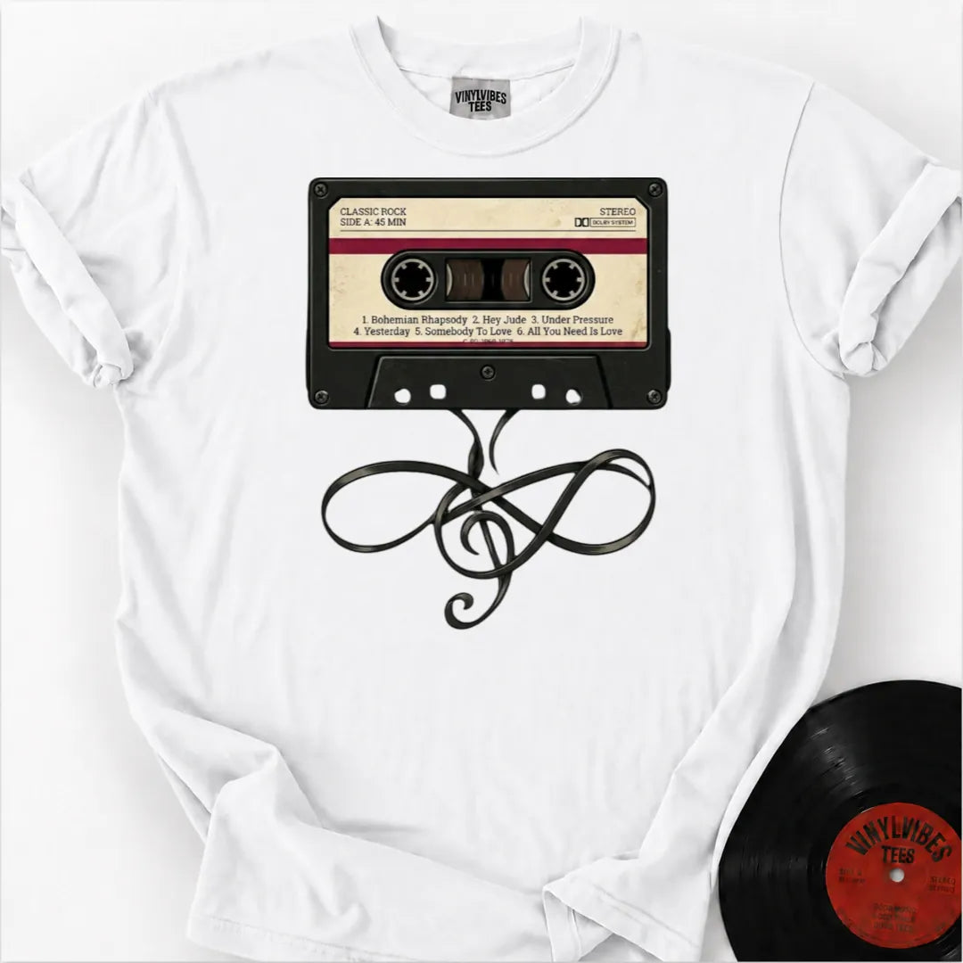 Printify T-Shirt White / S The Analog Anthem Premium T-Shirt