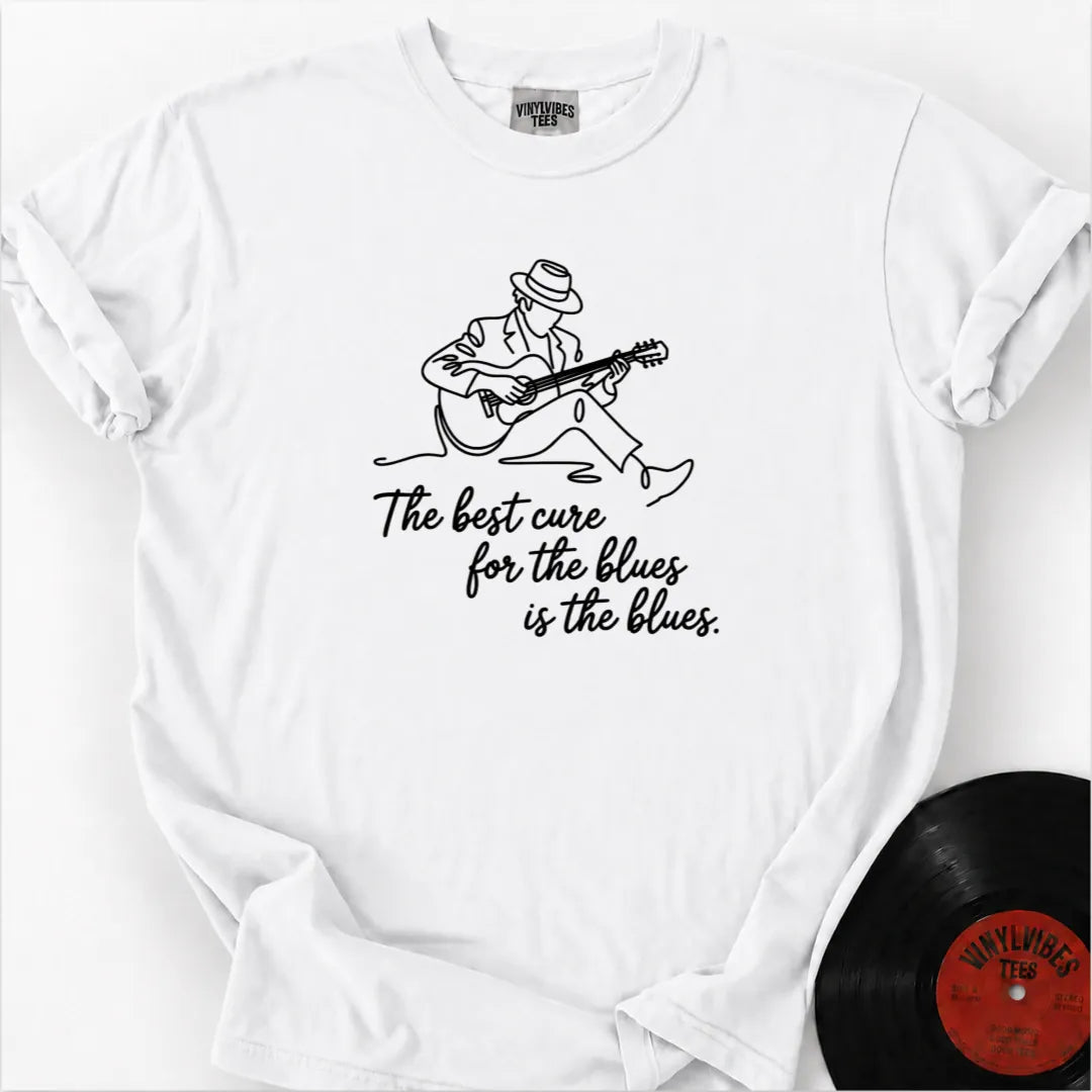 Printify T-Shirt White / S The Blues Cure Premium T-Shirt