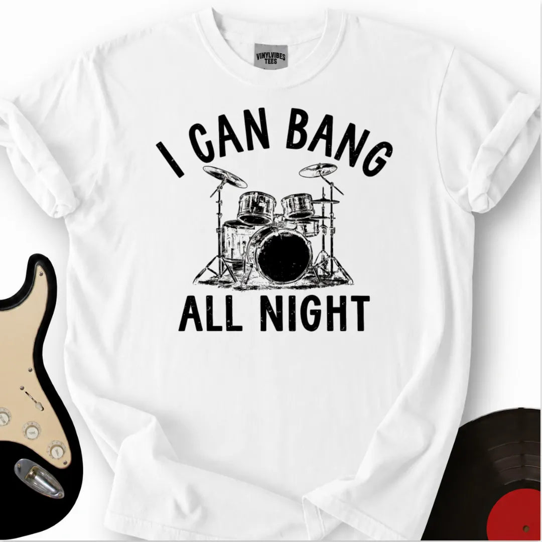 Printify T-Shirt White / S The Midnight Drummer T-Shirt