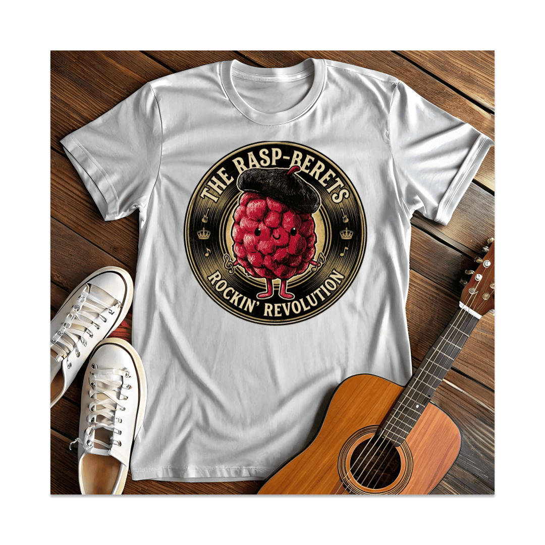 Printify T-Shirt White / S The Rasp-Berets Rockin' Revolution T-Shirt