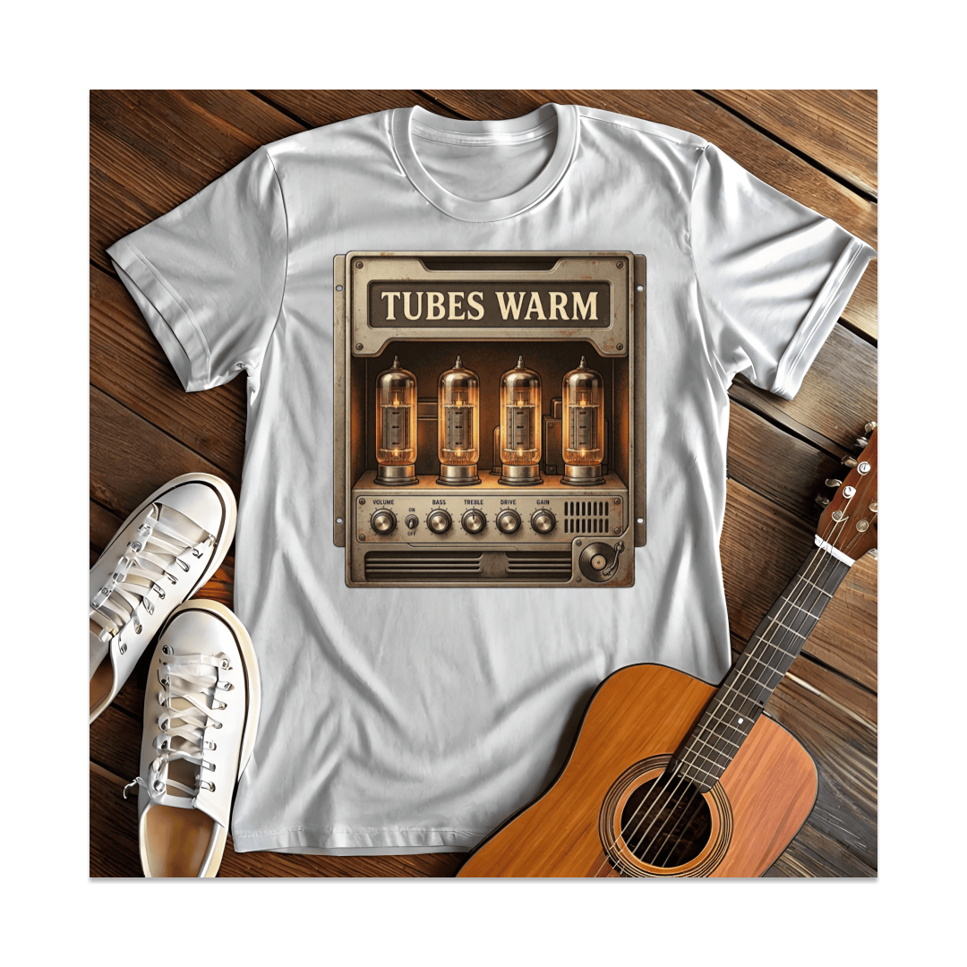 Printify T-Shirt White / S Tubes Warm Amp T-Shirt