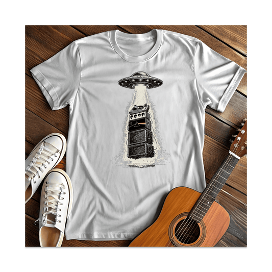 Printify T-Shirt White / S UFO Music Abduction T-Shirt