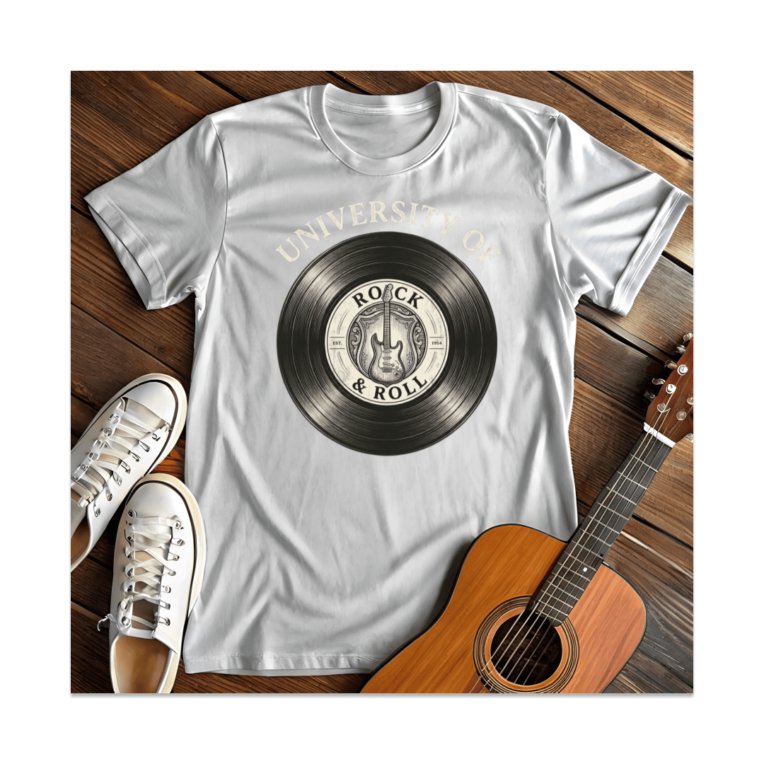 Printify T-Shirt White / S University Of Rock & Roll T-Shirt