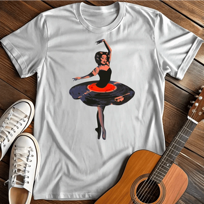 Printify T-Shirt White / S Vinyl Ballerina T Shirt