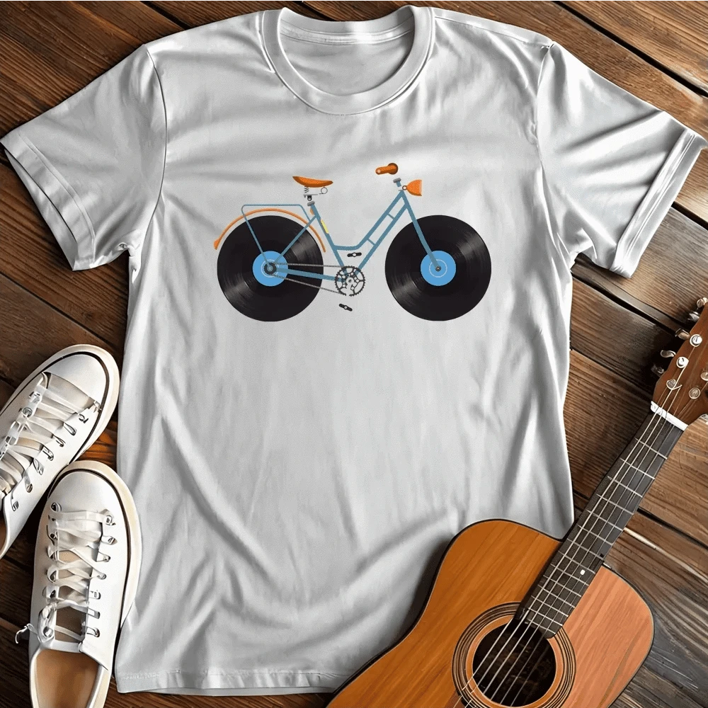 Printify T-Shirt White / S Vinyl Bike T Shirt
