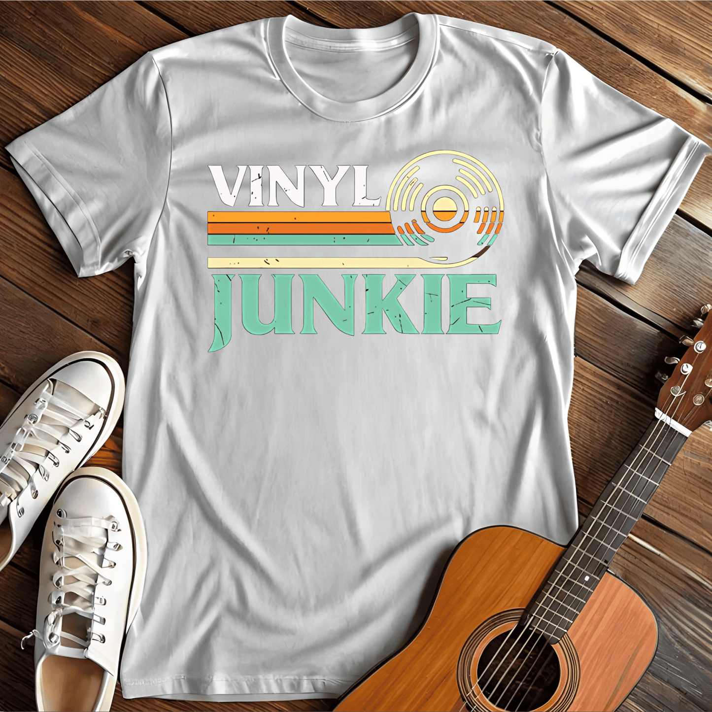 ⭐️⭐️⭐️⭐️⭐️ T-Shirt White / S Vinyl Junkie T-Shirt