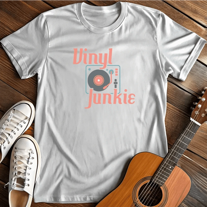 Printify T-Shirt White / S Vinyl Junkies T Shirt