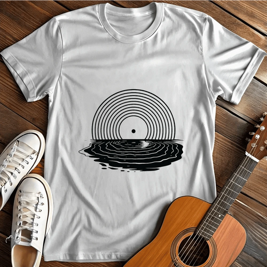 Printify T-Shirt White / S Vinyl Music Vinyl Moon Vinyl Record