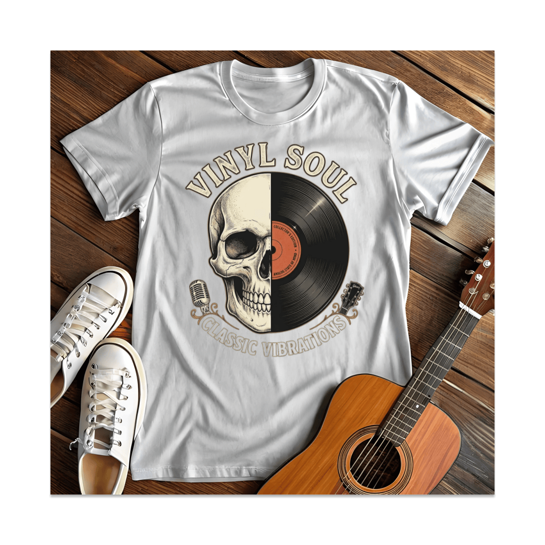 Printify T-Shirt White / S Vinyl Soul Classic Vibrations T-Shirt