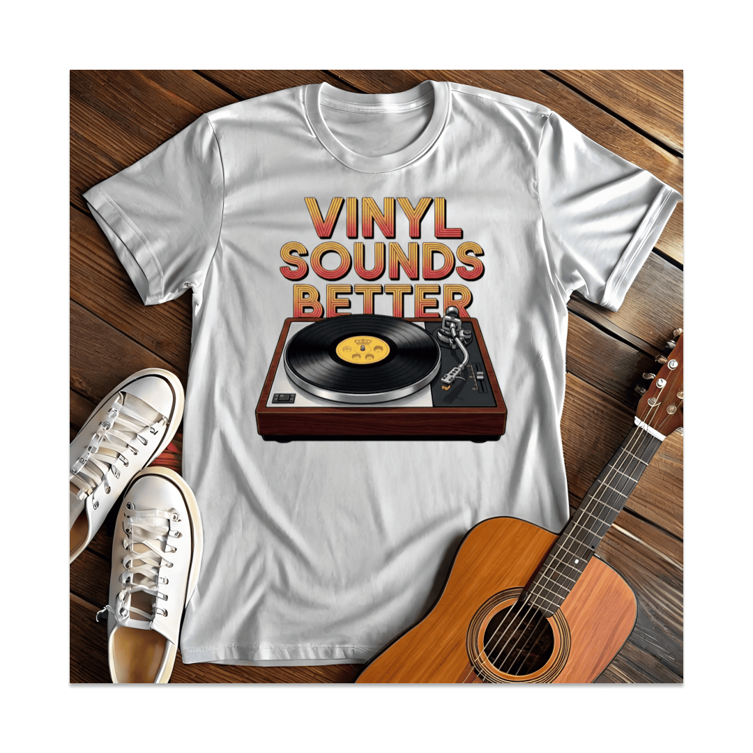 Printify T-Shirt White / S Vinyl Sounds Better T-Shirt