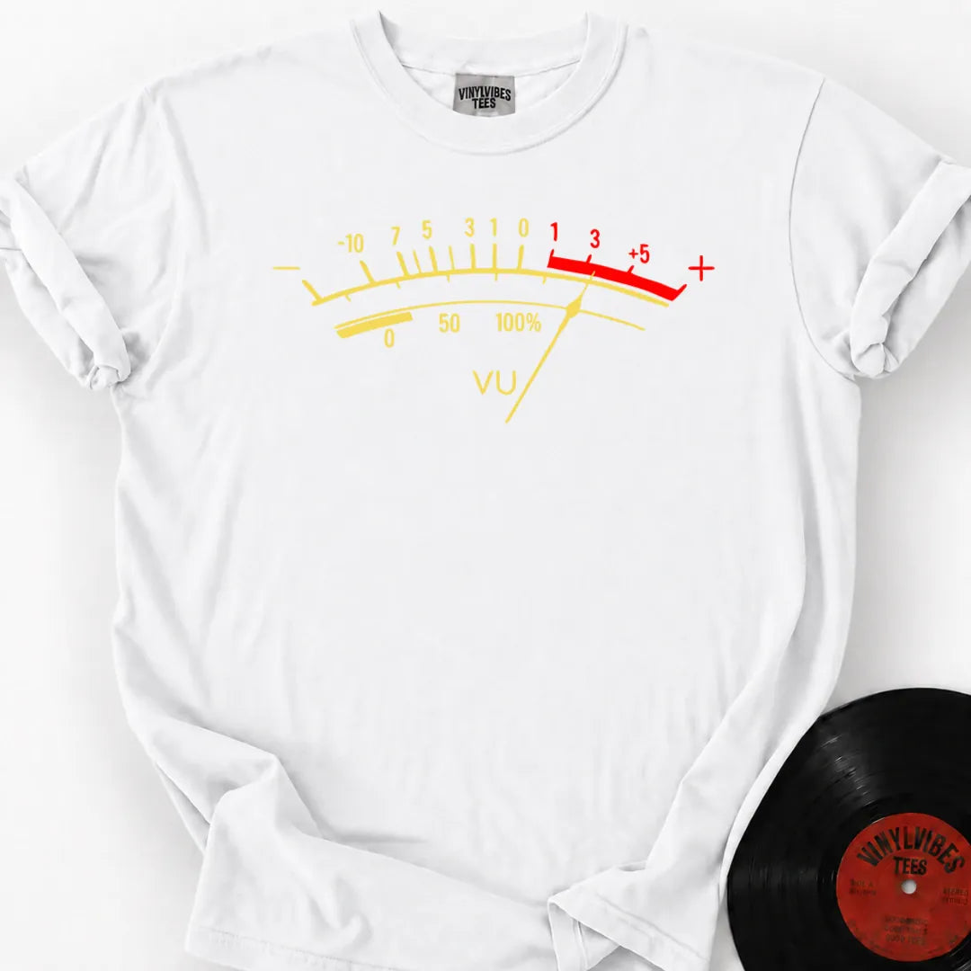 Printify T-Shirt White / S Vu Meter Premium T-Shirt