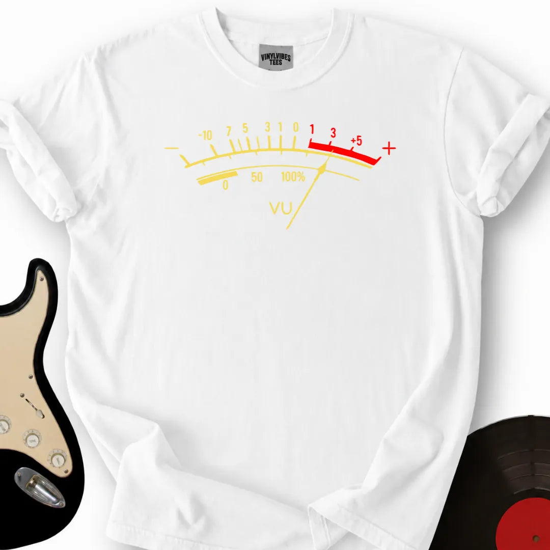 Printify T-Shirt White / S Vu Meter T-Shirt