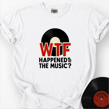 Printify T-Shirt White / S What Happened To The Music Premium T-Shirt