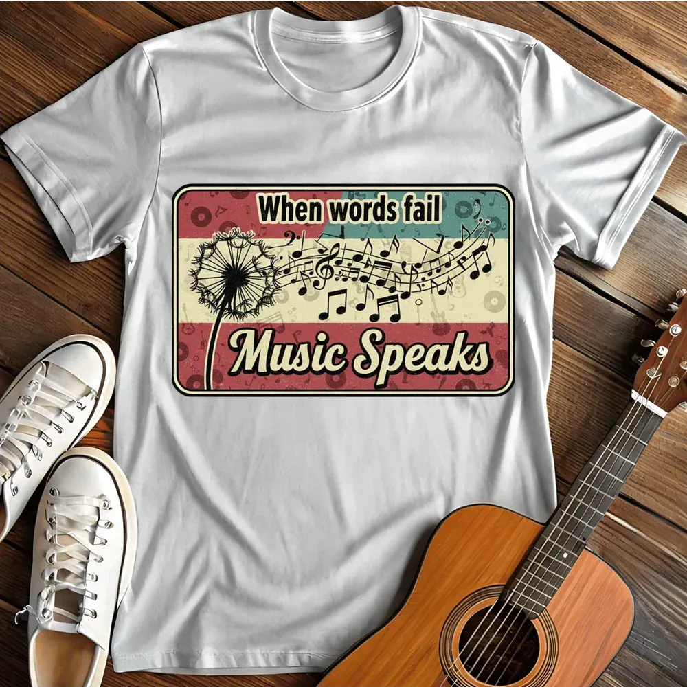 Printify T-Shirt White / S When Words Fail T Shirt