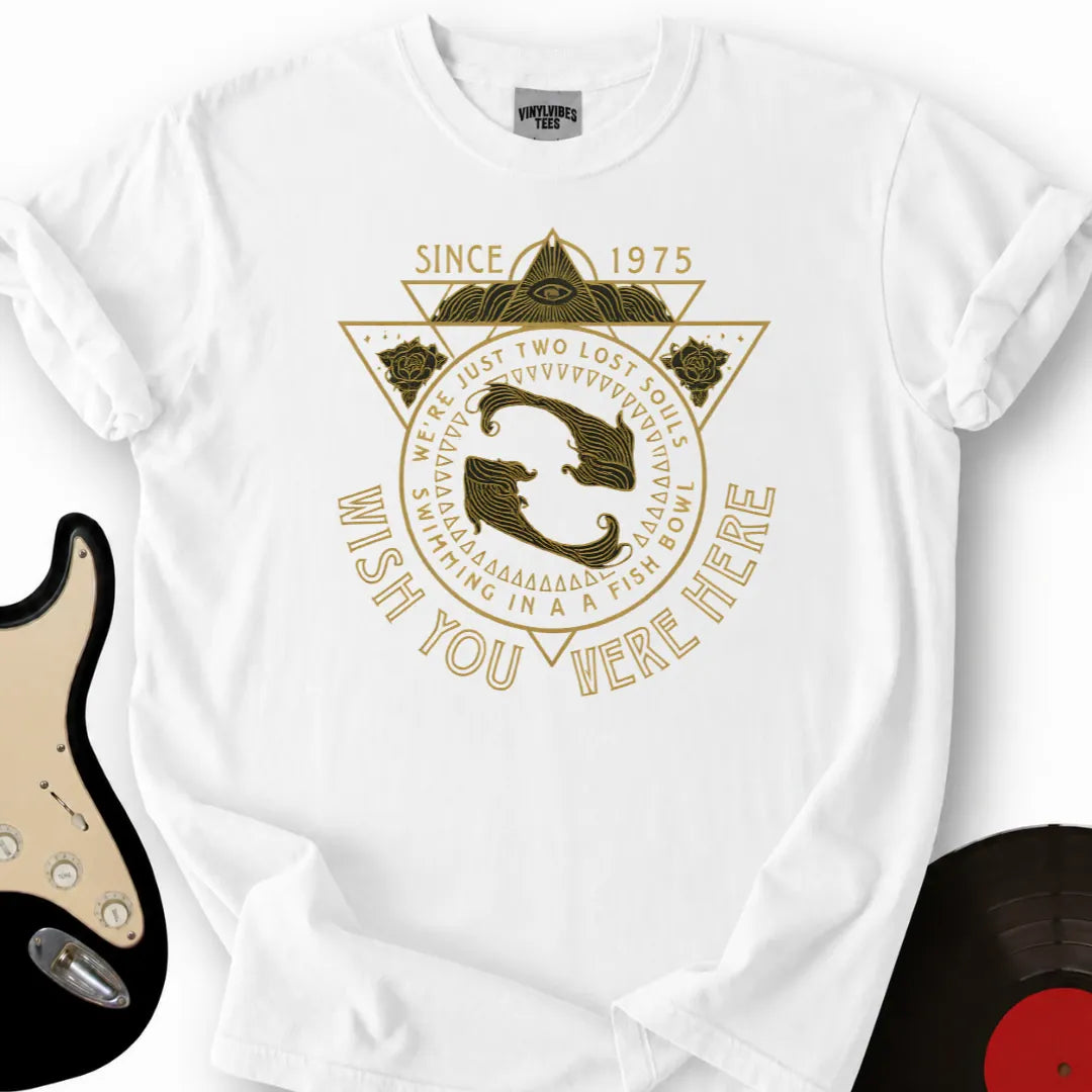 Printify T-Shirt White / S Wish You Where Here T-Shirt